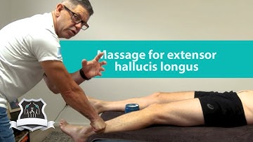 Massage for extensor hallucis longus | Trigger point therapy