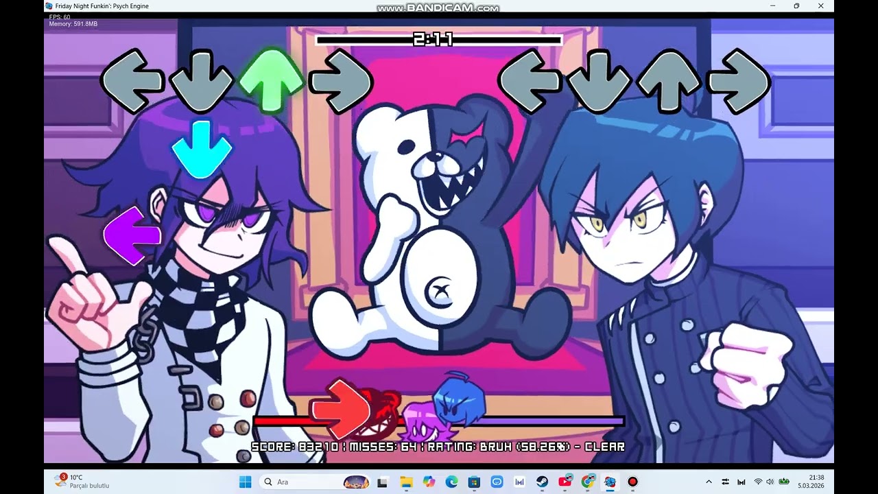 FNF Danganronpa Mod Gameplay (Part 1)