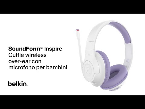 SoundForm Inspire Cuffie wireless over-ear con microfono per bambini 