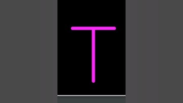 "T" alphabet (#20) | Draw "T" alphabet in python by using turtle | #coding #python #turtle #T