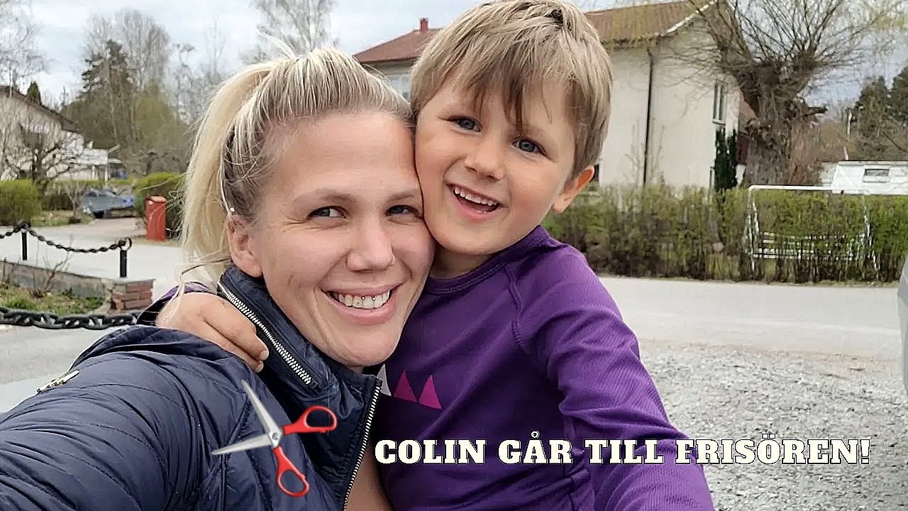Colin hos frisören ! Väljer egen frisyr.