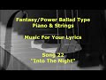 Fantasy power ballad  unfinished songs  into the night song 22
