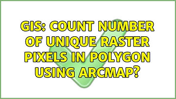 GIS: Count number of unique raster pixels in polygon using ArcMap? (2 Solutions!!)