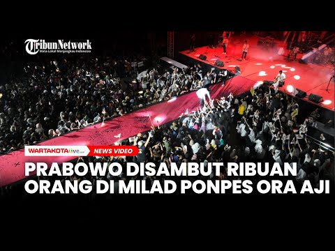 Prabowo Subianto Disambut Lautan Manusia di Milad ke 11 Ponpes Ora Aji Yogyakarta