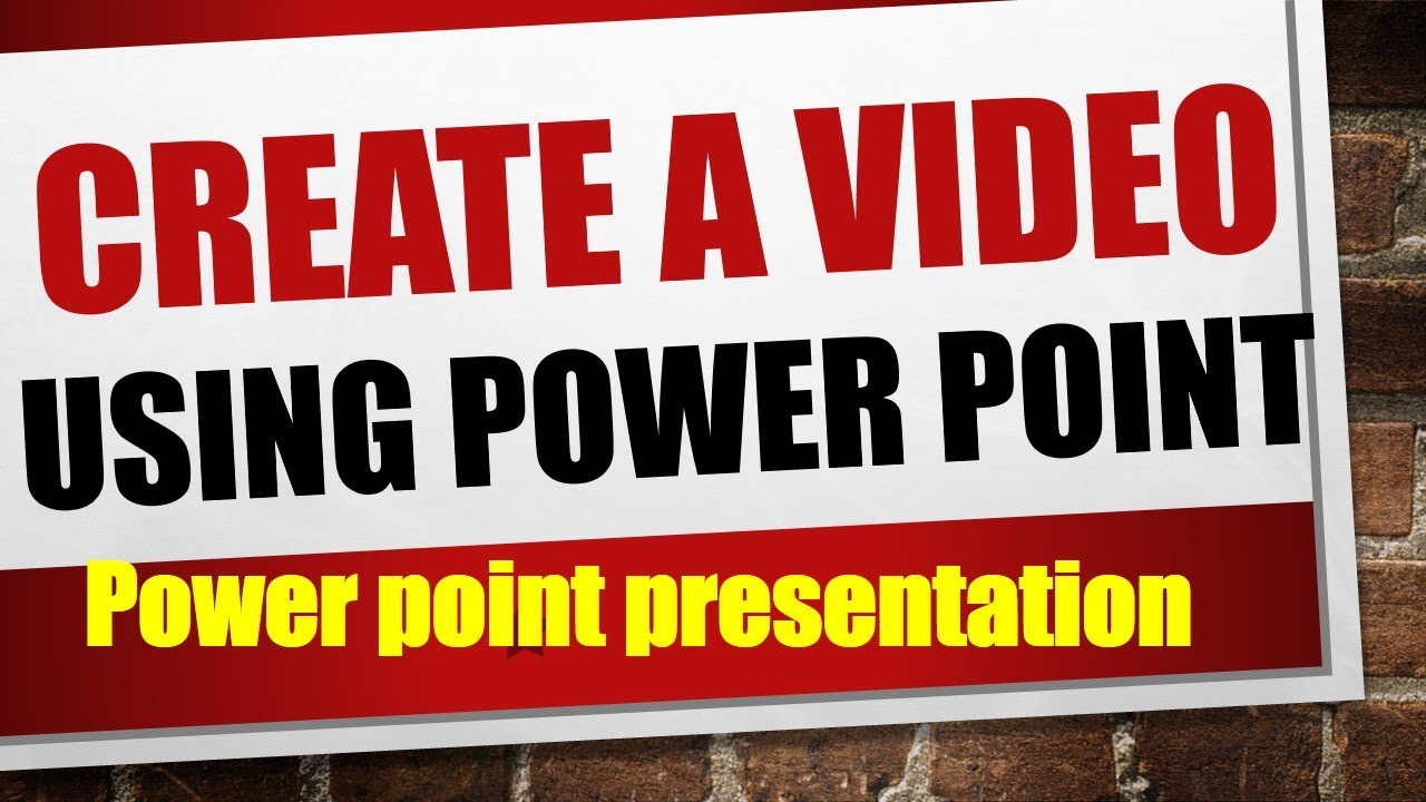 presentation video powerpoint