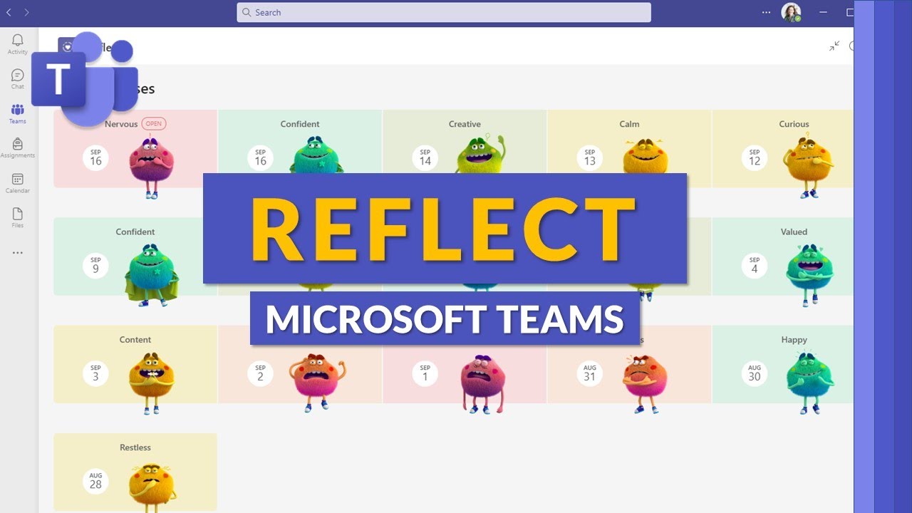 How to use Reflect in Microsoft Teams for Education - YouTube