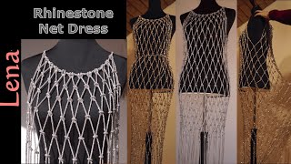 видео: 𝗠𝗮𝗰𝗿𝗮𝗺𝗲 with 𝗟𝗲𝗻𝗮💎 Rhinestone Net Dress💎Makramee Strass Netz Kleid💎макраме Платье-сетка стразы Abito картинка: 𝗠𝗮𝗰𝗿𝗮𝗺𝗲 with 𝗟𝗲𝗻𝗮💎 Rhinestone Net Dress💎Makramee Strass Netz Kleid💎макраме Платье-сетка стразы Abito