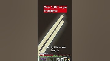 100K Pearlescent Froglight in Minecraft Building #minecraft #shorts