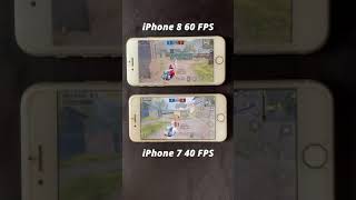 iPhone 7 vs iPhone 8 PUBG FPS Difference | 40 FPS vs 60 FPS #Shorts screenshot 5