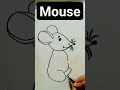 Stepbystephow to draw a mouse  easy mouse drawingaz art techniques