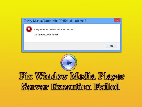 windows media player mkv server execution failed