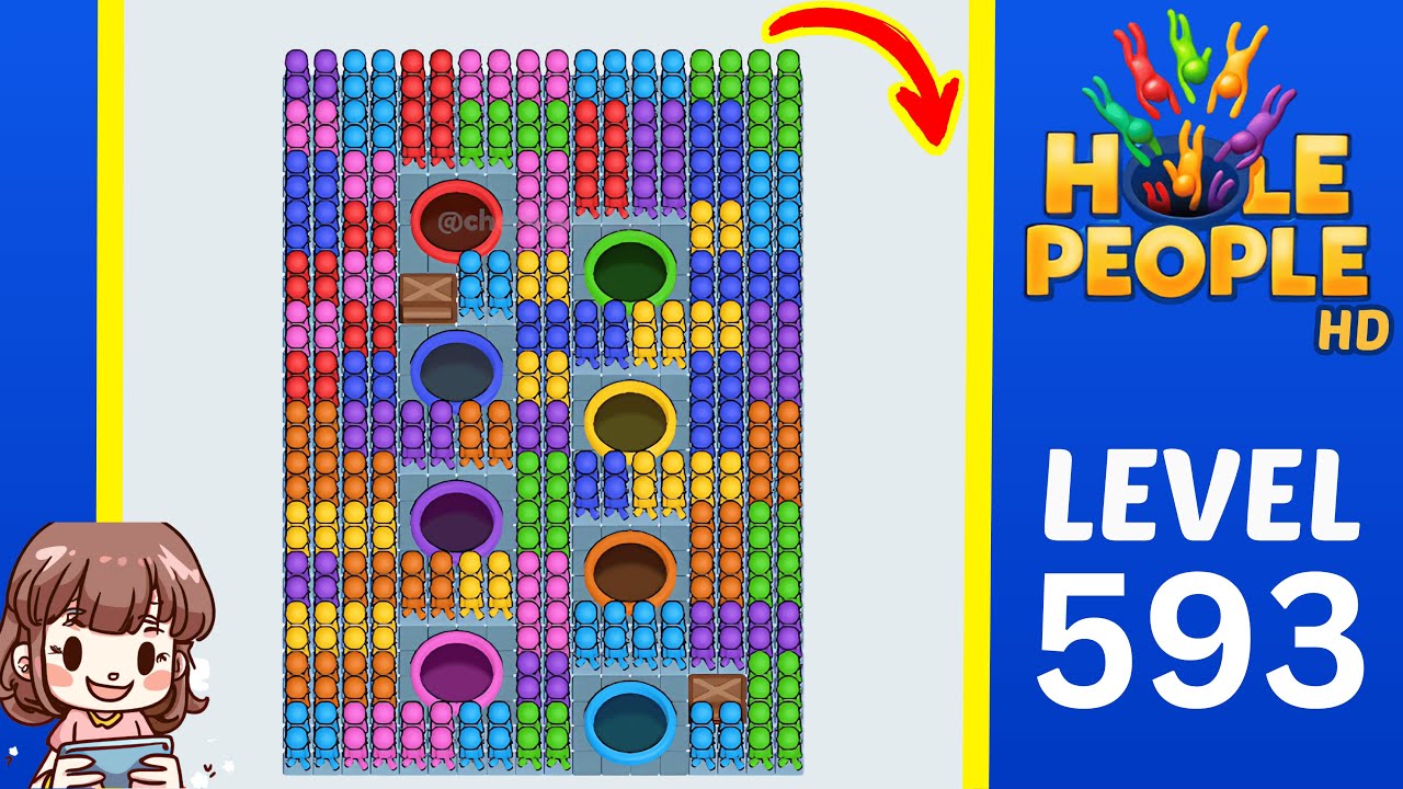 Hole People Level 593 Solution Walkthrough