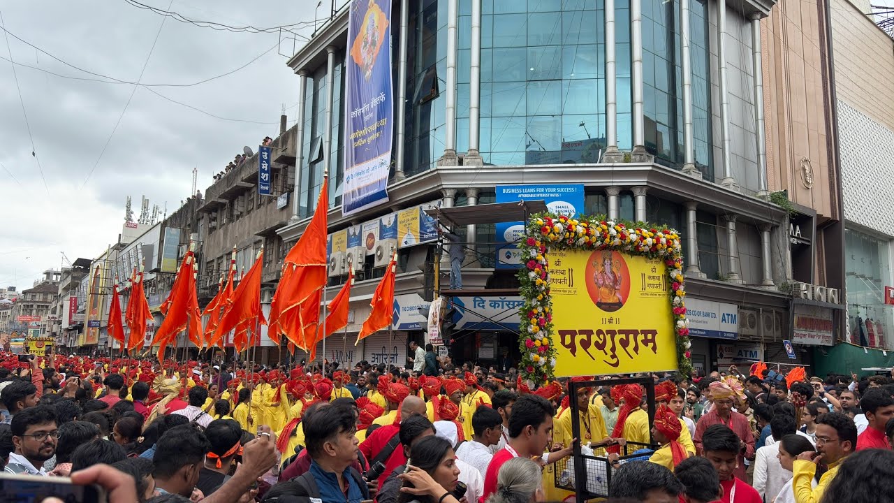 Parshuram Pathak's THUNDEROUS Performance | Kasba Ganpati Visarjan Miravnuk 2025, Pune | Dhol Tasha