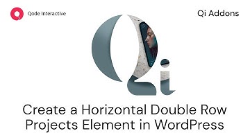 How to Display Projects in a Horizontal Double Row Showcase using Elementor Addons in WordPress