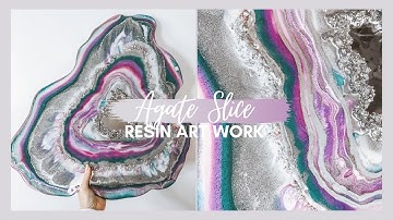 Full Tutorial, Making a Large Resin GEODE/ AGATE SLICE