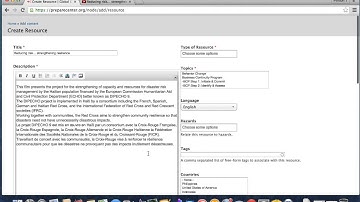 How to add a video as resource to Preparecenter.org