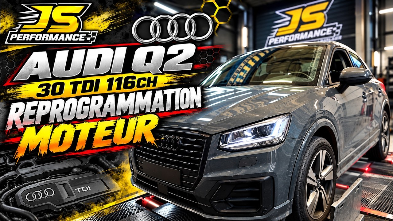 Reprogrammation moteur Audi Q2 30 TDI 116chx by JS PERFORMANCE