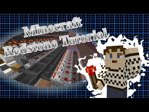 Minecraft Redstone Tutorial E3 - Redstone Torch + Strong and Week Power