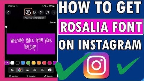 How to Fix Rosalia Font Not Showing on Instagram | Instagram New Font Update