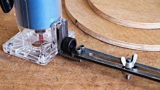 How To Make Circle Cutting Jig For Trim Router || Adjustable Circle Cutting jig
