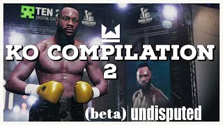 UNDISPUTED (BETA) - KO COMPILATION 2 | Ft WILDER, ROCKY, ROY JONES JR, etc. | ESBC New Boxing Game