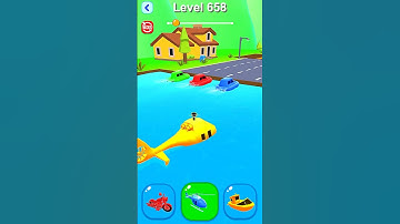 Shape-shifting Lv-558 Funny Race Gameplay new hyper casual games #shapeshifting #gameplay #shorts