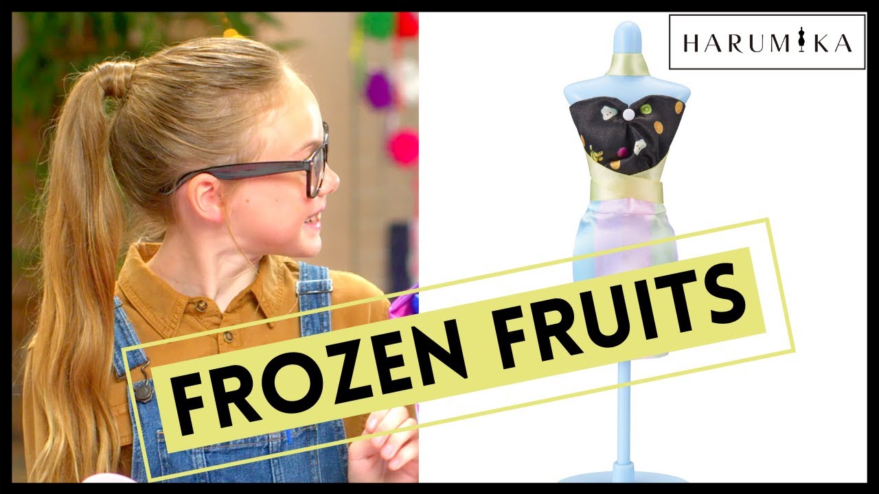 Play Fashion Designer | Frozen Fruits | How To Style Your Own Dress |Harumika Fashion Toy For Girls!