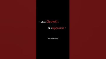 “ Chase growth, not approval. ” #discipline #motivation #success #mindset #shorts #viral