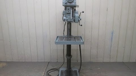 20" Clausing Model 2274 Variable Speed Floor Drill Press Auto Power Feed 3 HP