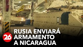 En una nueva señal de apoyo a Daniel Ortega, Rusia envió equipamiento militar a Nicaragua