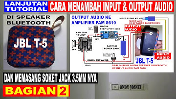 Lanjutan | cara menambah input & output audio di speaker JBL T5 & memasang soket jacknya (BAGIAN 2)