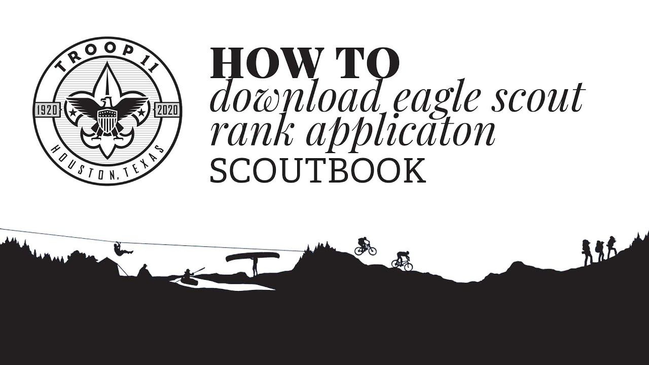How to download eagle scout rank application from scoutbook youtube