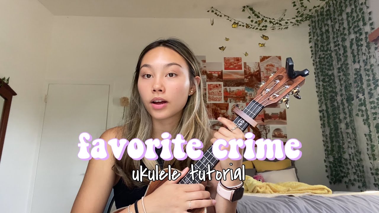 Favorite Crime Olivia Rodrigo ukulele tutorial YouTube