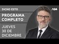 Dicho Esto - Programa completo (30/12/2021)