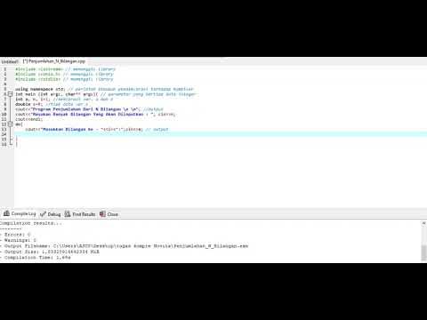 Program C++ Penjumlahan N Bilangan - YouTube