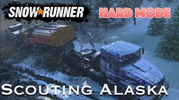 SnowRunner Hard Mode [S02E02] Scouting North Port & rescuing Royal BM17