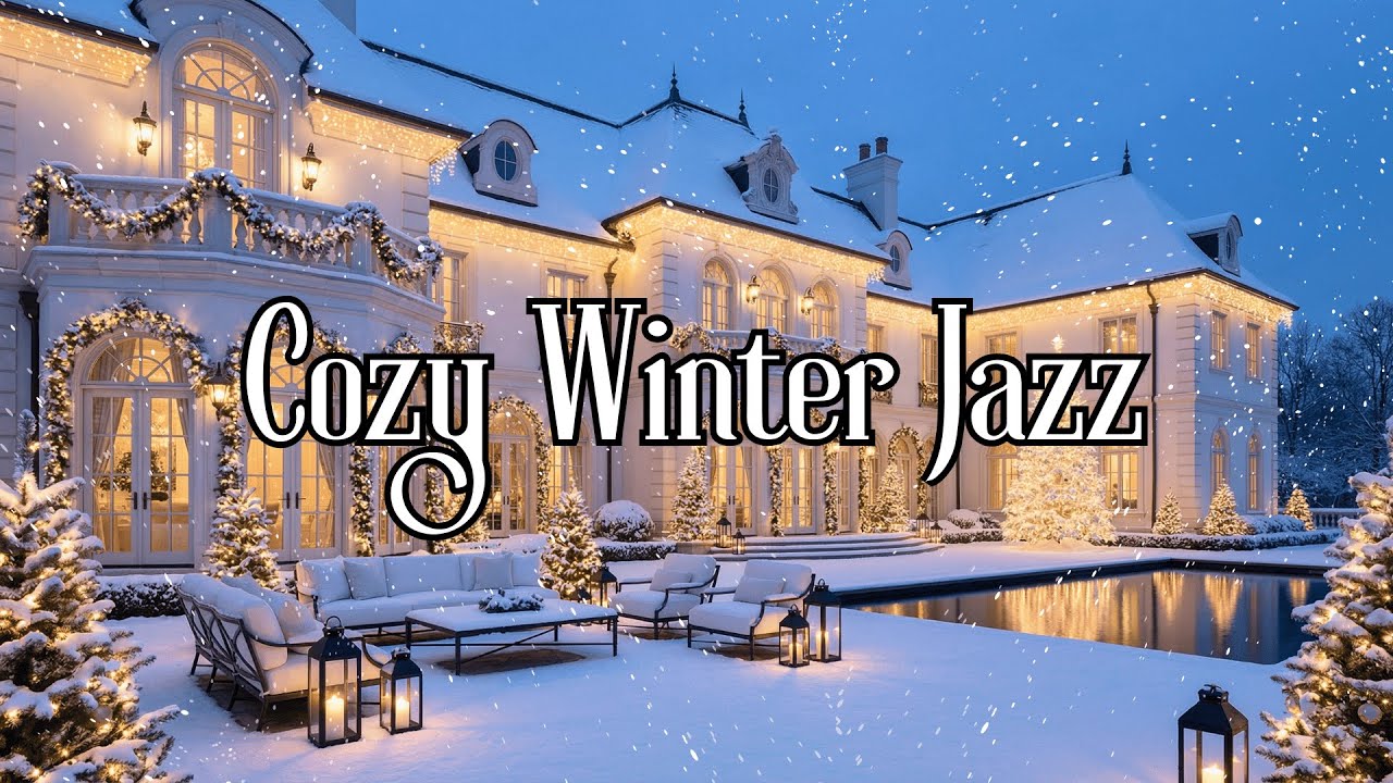 Smooth Jazz Cold Evening ❄️ – Early Winter Jazz Cafe Vibes ☕ 24/7 Live