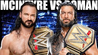 "INTENSE GAMEPLAY: Watch Drew Mcintyre vs Roman Reigns in WWE2k24!"