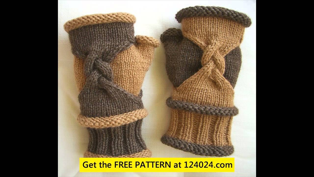 knitting fingerless gloves YouTube