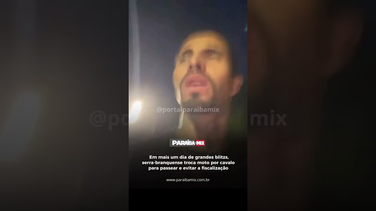 Em mais um dia de grandes blitzs, cidadãotroca moto por cavalo para passear e evitar a fiscalização
