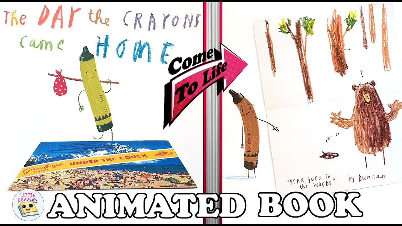 Rescue the Lost Crayons! Animated Read Aloud Kids Storybook