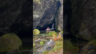 I found the most perfect cold plunge pool in the Lost Valley of Glencoe, #Scotland #coldplunge