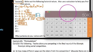 HA2 12.1.2,  Counting permutations of n objects, and factorials