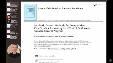 How To Use The Synthetic Control Method in R Step-By-Step: Effect of California