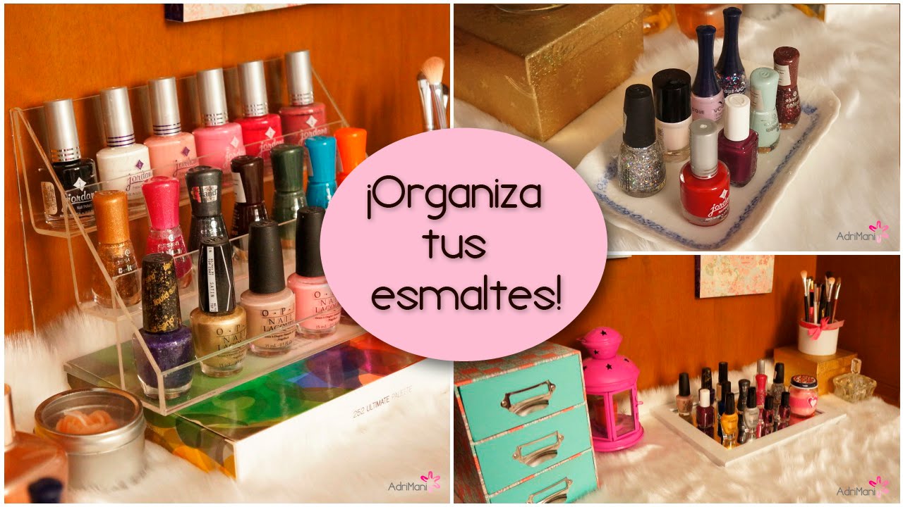 4 Ideas para organizar tus esmaltes - YouTube