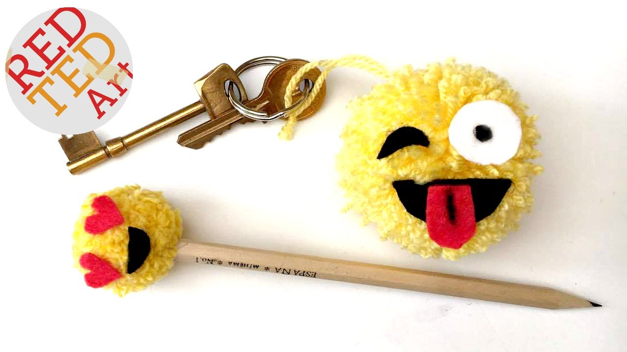 ☺︎☺︎☺︎ Easy Emoji DIYs for Back to School - Pom Pom Emojis - YouTube