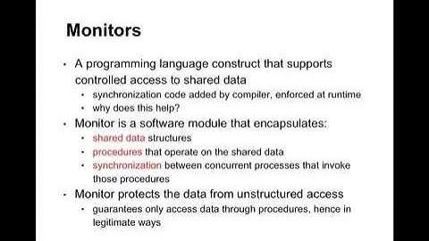 Lecture 3, Unit 1: Introduction to condition variables and monitors