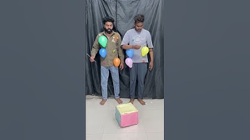 Roll Dice 🎲 With Multi Colour Pop Balloon Challenge #shorts