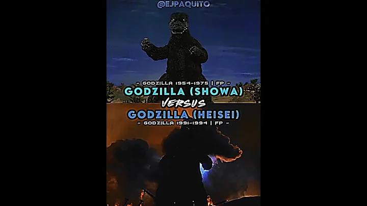 Showa godzilla vs heisei godzilla #short #showagodzilla #heiseigodzilla
