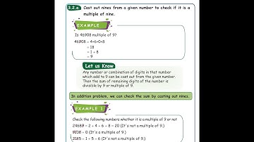 Cast out nines| Unit.3 Pattern | Std 4